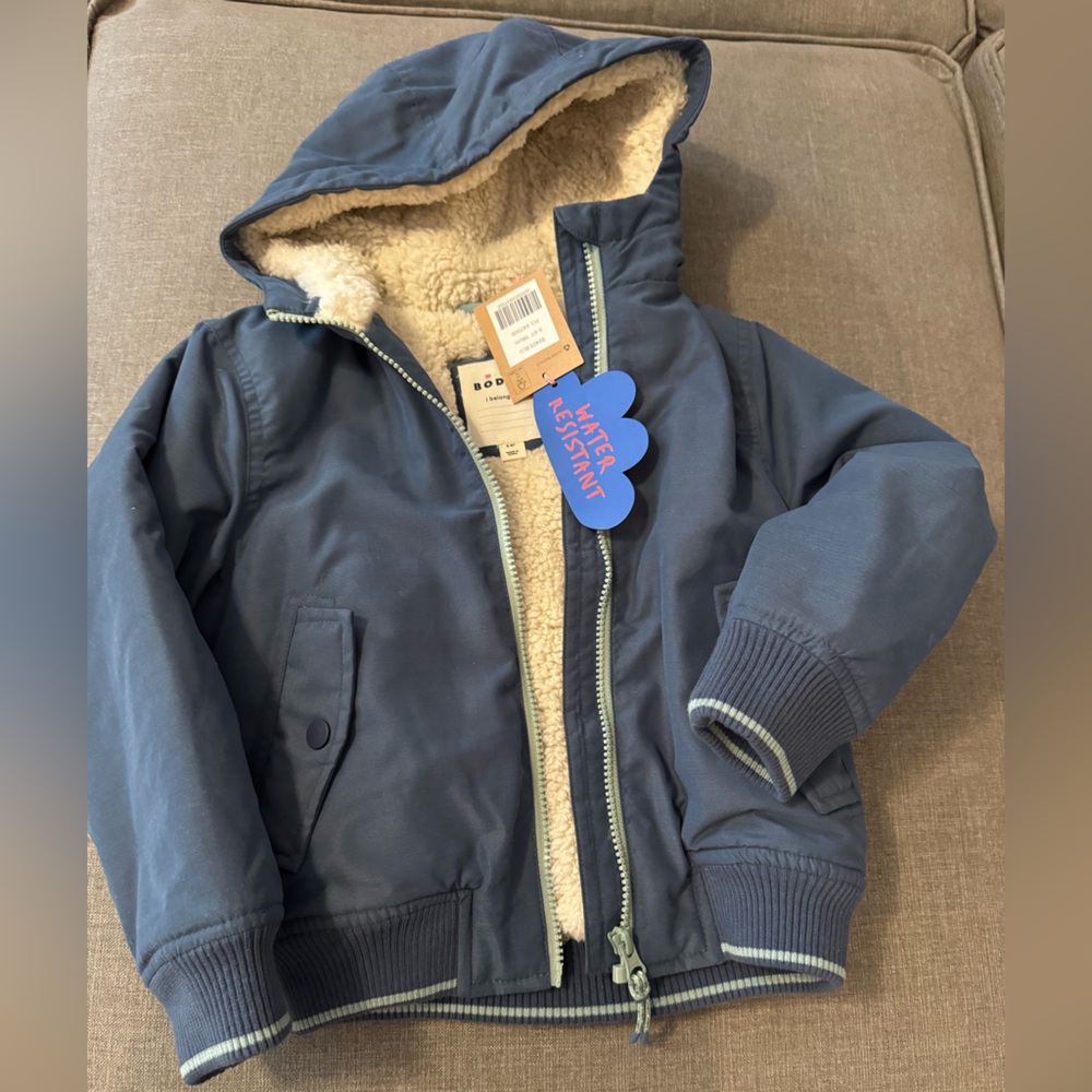 Bomber Jacket- Mini Boden/ 5-6T/ blue/ NWT